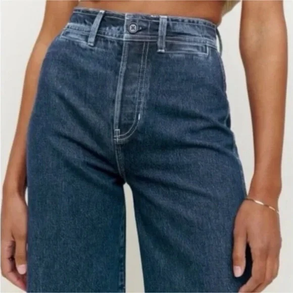 Reformation Jeans Classic Blue Women's Size 24 - Picture 3 of 6